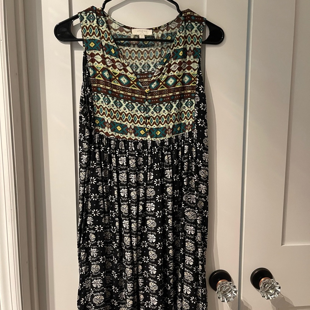 Umgee Geometric Patterned Top
